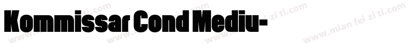 Kommissar Cond Mediu字体转换